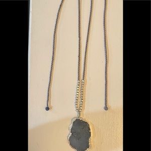 Women's Chico's Adjustable Blue & Silver necklace